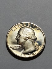 U.S.A QUARTER DOLLAR 1974 "S"