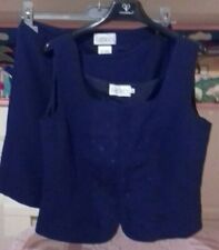 PIZZICO Tailleur Donna Completo Top Gonna Completo Elegante TG 44 Moda Donna