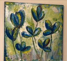 Fiori- quadro moderno dipinto