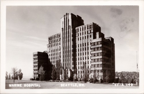 Cartolina rppc marine hospital - rppc,