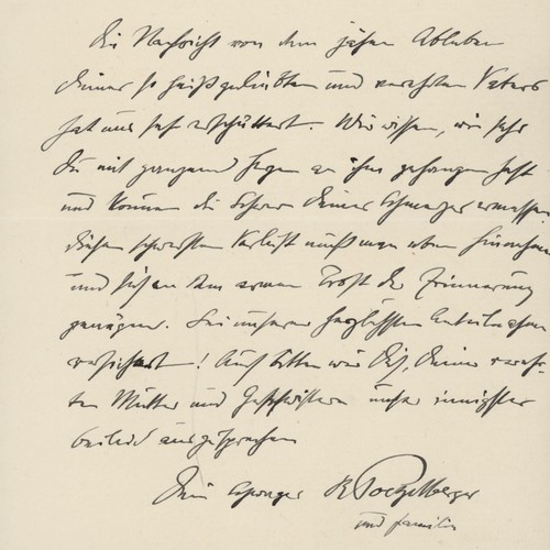 Lettera condoglianze del - lettera, di