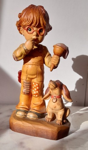 Statuina legno scolpito marca