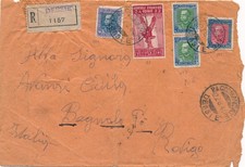 Eritrea 1940 Busta Dessiè per Bagnolo di Po (RO)