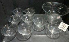 Servizio La Seine cristallo macedonia e gelato 8 coppette Coppa