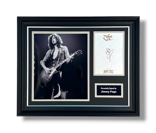 Jimmy page signed photo framed - page,