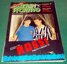 Guerin Sportivo n. 15 del 1982 con in copertina PAOLO ROSSI e SIMONETTA