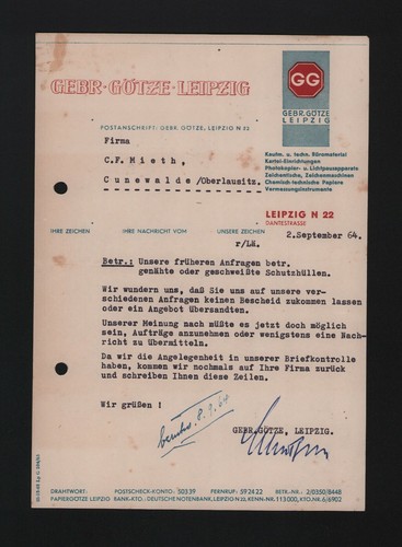 Lipsia lettera 1964 - lipsia,,