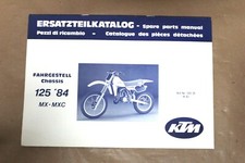 MANUALE RICAMBI SPARE PARTS MANUAL KTM 125 MX MXC 1984 20221