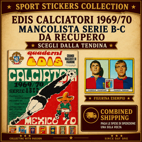 Edis calciatori 1969 serie - edis, 1969/70