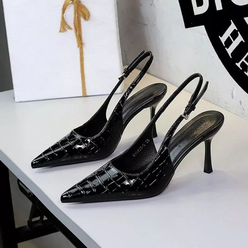 Decolte slingback nere effetto - decolte,