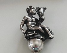 TAGLIACARTE Antico ARGENTO Massiccio 925 Lavorato A Mano Nuovo Mai Usato Nos