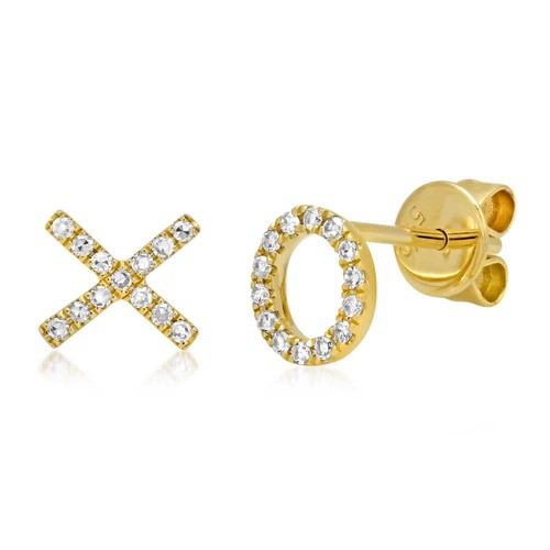 Orecchini diamanti abbracci - xo,