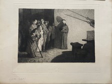 Dipinto Domenico Morelli, Incisione N. Lobrandi, C. Lovera Stampa