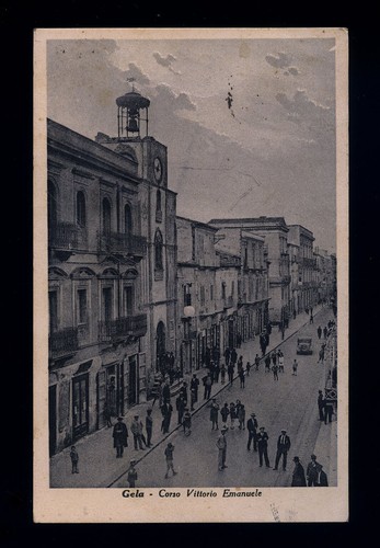Cartolina gela corso vittorio - cartolina,