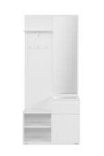 Mobile ingresso guardaroba VACRI in laminato, LAP 85x195x37 cm