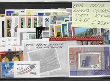 2013 Italia Repubblica: Francobolli nuovi annata completa MNH 69 valori + 4BF