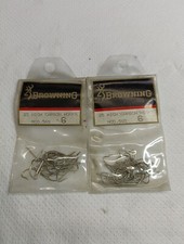 Ami Pesca Browning Ref. 560 N° 6 Carbon Hooks Due Bustine Da 25 PZ.