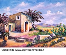 Quadri dipinti di paesaggi e