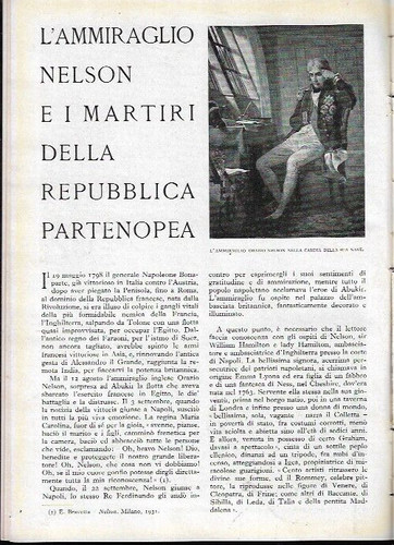 Ammiraglio nelson i - l'ammiraglio, e