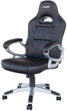 Sedia Poltrona Gaming Ufficio Regolabile Eco-Pelle Nera Simoni Racing srs/cn