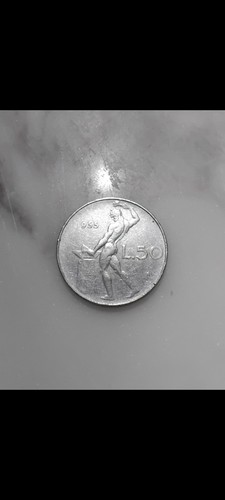 Moneta lire vulcano 1955 - vulcano,