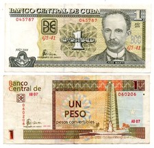 CARAIBI - LOTTO DI 2 BANCONOTE DA 1 PESO DEL 2006 E 2008