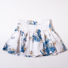GONNA WHITE SKIRT FLOWERS KIDS