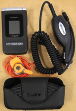 Nokia N75 - nero e argento (cingolare / AT&T) telefono con sportello molto raro - senza retro