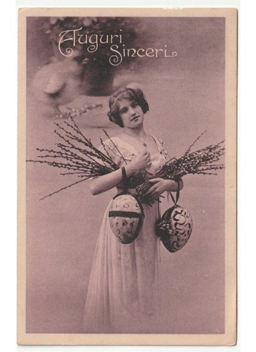 Antica foto cartolina pasquale - cartolina,