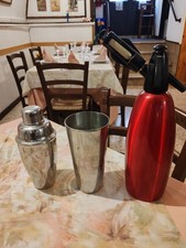 Shaker, mixing glass, sifone
