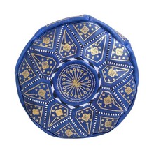 Pouf in pelle marocchina
