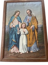 Olio su tela con cornice Sacra