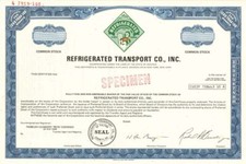 Refrigerated Transport Co., Inc. - Stock Certificate - General Stocks