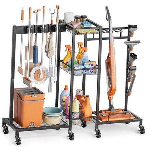 Broom holder with - holder,