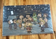 Zerbino natalizio Pottery Barn Peanuts Charlie Brown 22" x 36" esaurito