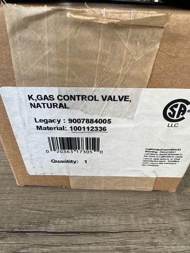 Comando valvola gas