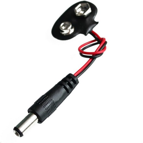 Clip per batteria con fili - 9v,