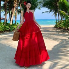 Abito Lungo Rosso Cerimonia