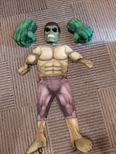Costume Halloween Hulk per bambini Marvel piccolo con mani di Hulk