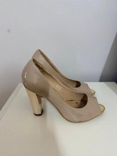 Scarpe donna beige tacco a