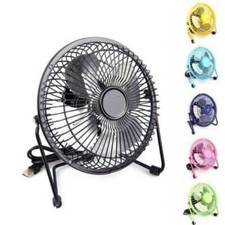 VENTILATORE A PALE FAN USB IN METALLO CON INTERRUTTORE PER PC NOTEBOOK 20 cm.