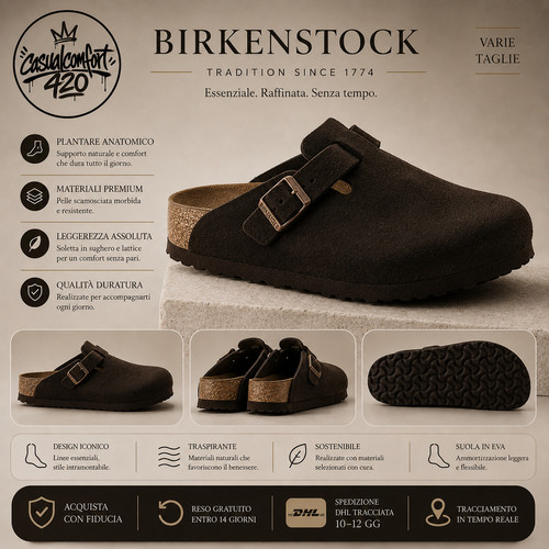 Birkenstock boston clog - boston, uomo