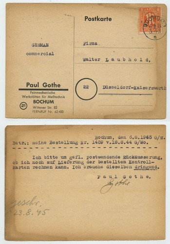 107183 cartolina paul gothe - 107183,