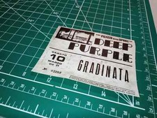 RIPRODUZIONE no original biglietto ROMA PALAZZO SPORT 10 MARZO 1973 DEEP PURPLE