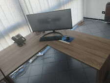 Scrivania Angolare Colore Rovere Tartufo 138x138cm