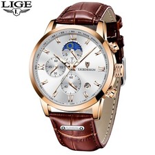 LIGE Orologio da polso uomo al
