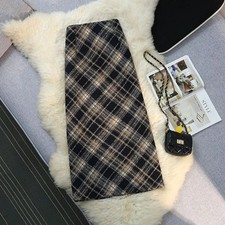 Gonna Lunga Elegante A Quadri