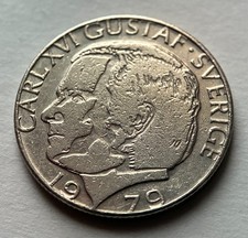 1 Corona Svezia 1979 | Re