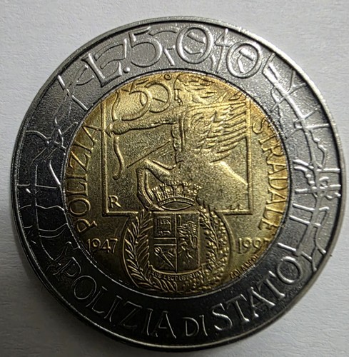 500 lire polizia stato - lire,