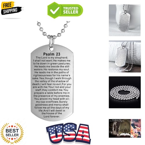 Collana tag cane religioso - collana,